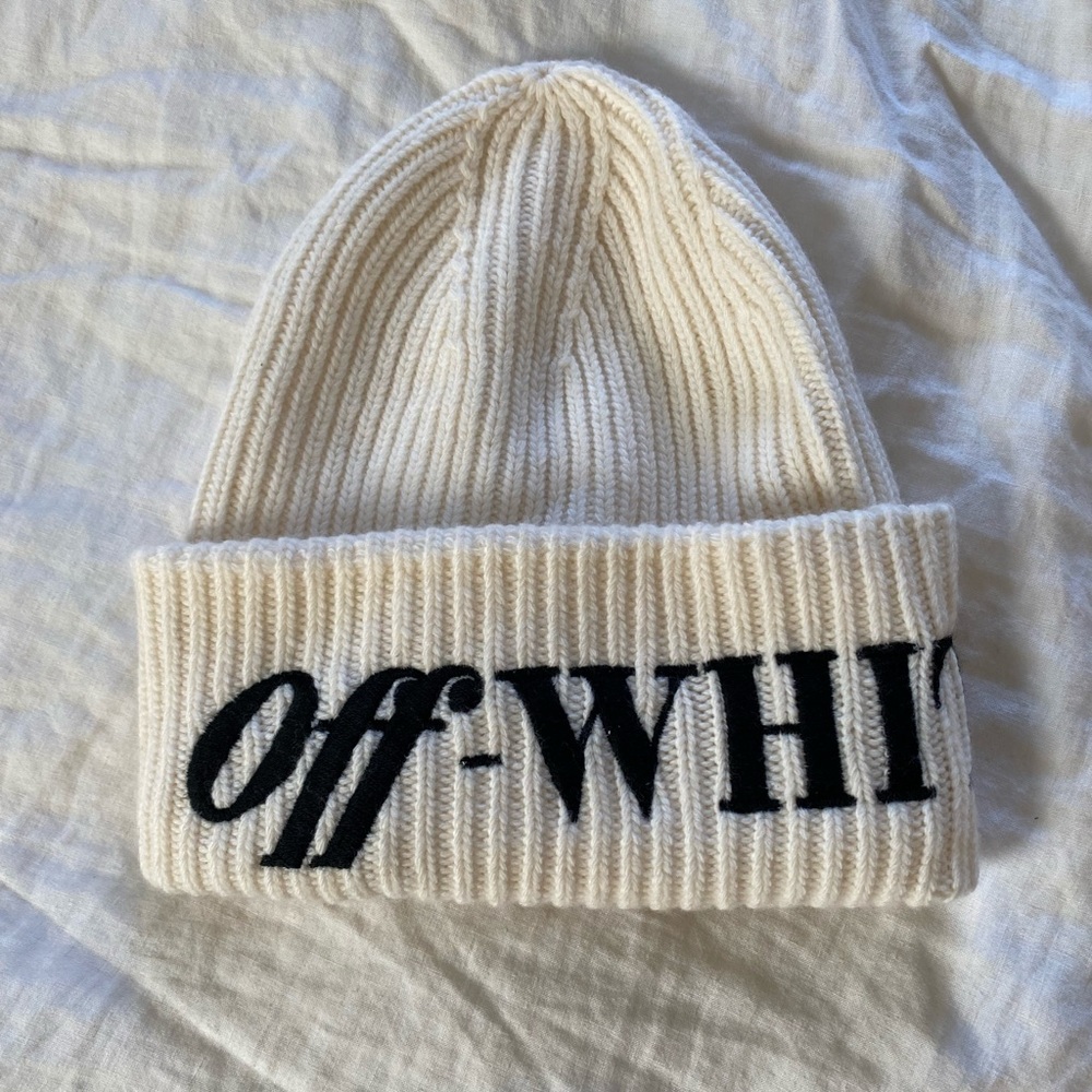 Off-white beanie